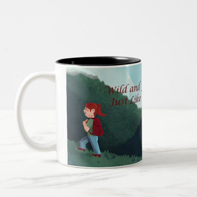 Caneca De Café Em Dois Tons Adventure Girls" (Esquerda)