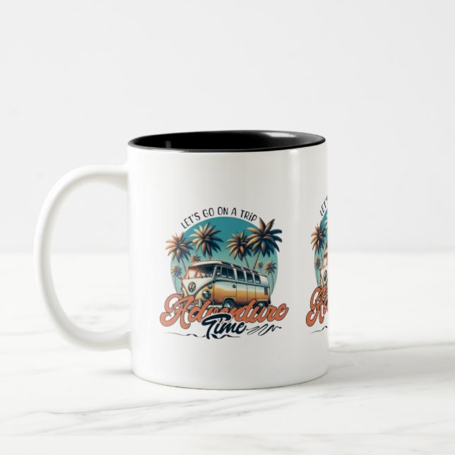 Caneca De Café Em Dois Tons Adventure Time  (Esquerda)