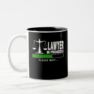 Caneca De Café Em Dois Tons Advogado Em Andamento