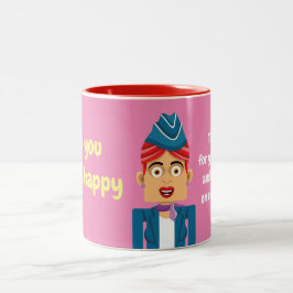 Caneca De Café Em Dois Tons Aeromoza
