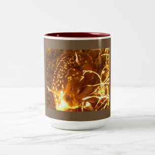 Caneca De Café Em Dois Tons Afeiçoado recém-nascido