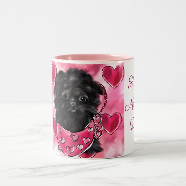 Caneca De Café Em Dois Tons Affenpinscher   (Centro)
