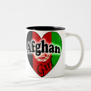 Caneca De Café Em Dois Tons Afghan Girl
