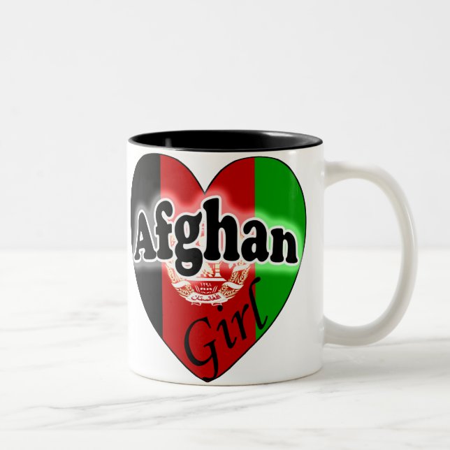 Caneca De Café Em Dois Tons Afghan Girl (Direita)