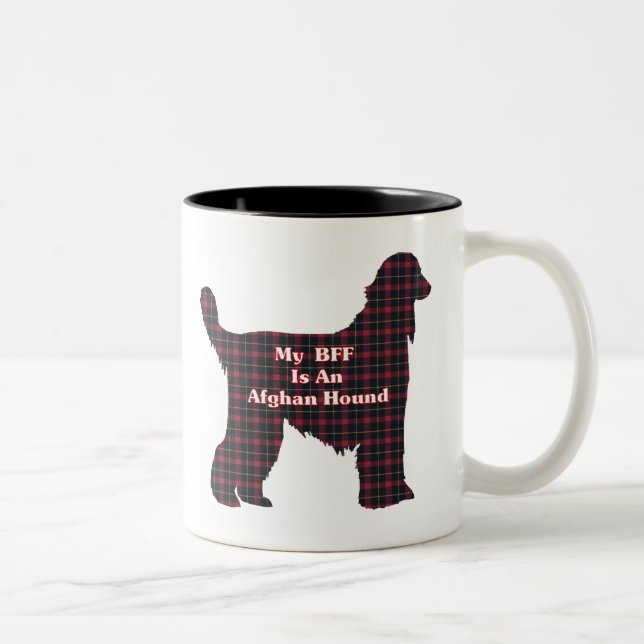 Caneca De Café Em Dois Tons Afghan Hound BFF Mug (Direita)