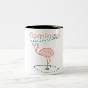 Caneca De Café Em Dois Tons Aficionado do flamingo