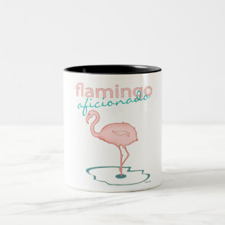 Caneca De Café Em Dois Tons Aficionado do flamingo
