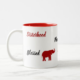 Caneca De Café Em Dois Tons Afirmação de Mug Elefante de Dois Tom