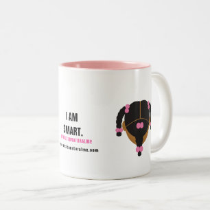 Caneca De Café Em Dois Tons Afirmação de #Proud2BNaturalMe