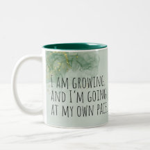 Afirmação Positiva Cor de Água Verde/Dourado