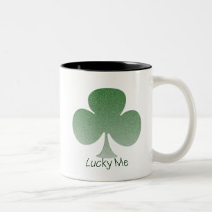 Caneca De Café Em Dois Tons Afortunado mim