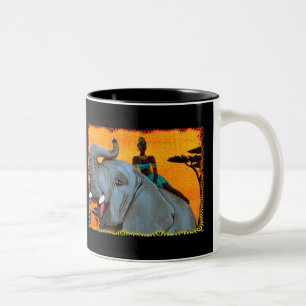 Caneca De Café Em Dois Tons "África! "