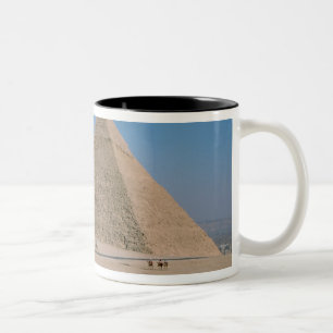 Caneca De Café Em Dois Tons África - Egito - Cairo - Pirâmides Excelentes de G