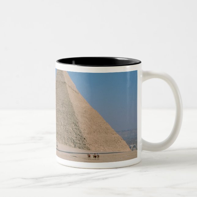 Caneca De Café Em Dois Tons África - Egito - Cairo - Pirâmides Excelentes de G (Direita)
