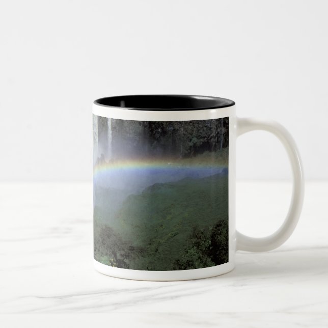 Caneca De Café Em Dois Tons África, Etiópia, Rio Nilo Azul, Catarata.2 (Direita)