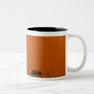 Caneca De Café Em Dois Tons África, Namíbia, Parque Nacional Namibe, Sossusvle
