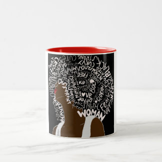 Caneca De Café Em Dois Tons Afro bonito
