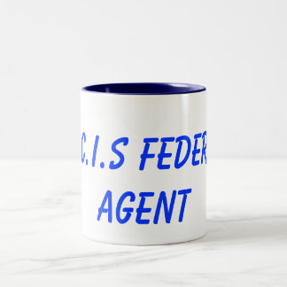 Caneca De Café Em Dois Tons Agente federal de N.C.I.S