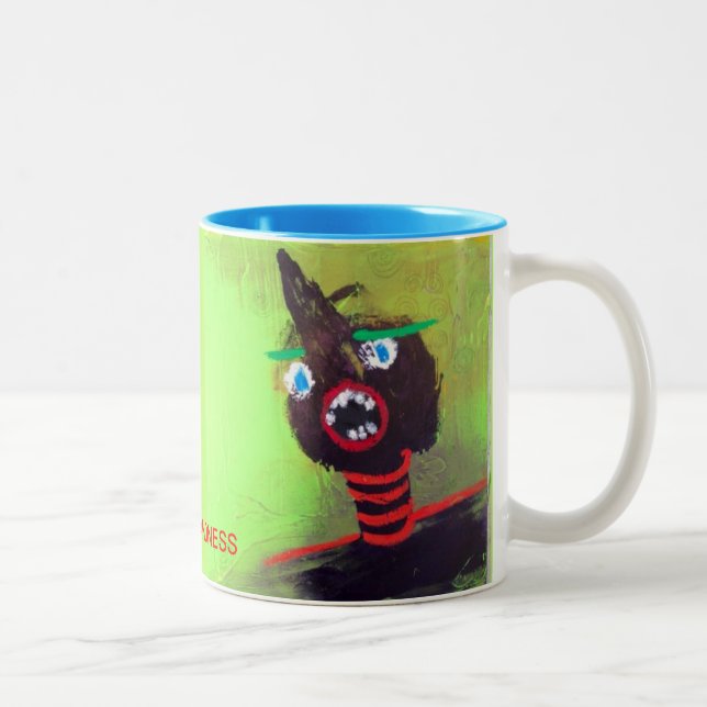 Caneca De Café Em Dois Tons AGHHHHH! Canhão de café! (Direita)
