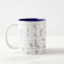 Caneca De Café Em Dois Tons Agility Themed Course Map Mug