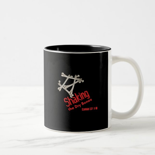 Caneca De Café Em Dois Tons Agitação dos Ossos Secos (Direita)