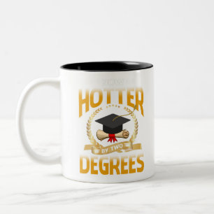 Caneca De Café Em Dois Tons Agora Mais Quente Por Dois Graus Solteiro Médico 
