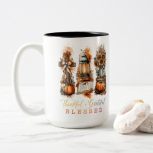 Caneca De Café Em Dois Tons Agradeço a sua benção