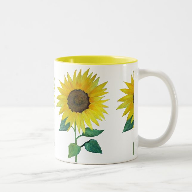 Caneca De Café Em Dois Tons Agricultura Girassol (Direita)
