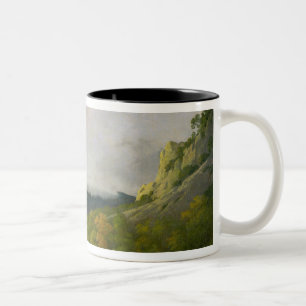 Caneca De Café Em Dois Tons Água de Derwent com o Skiddaw na distância, c.17