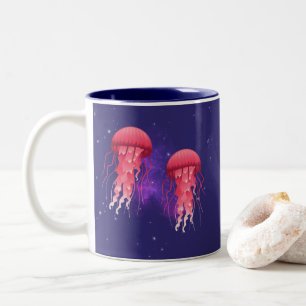Caneca De Café Em Dois Tons Água-viva Incrível no Espaço