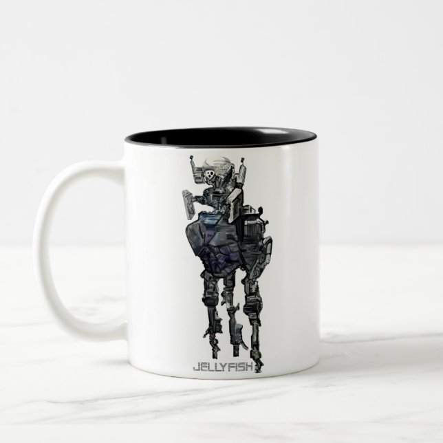 Caneca De Café Em Dois Tons Água-viva ou OVNI ou UAP de Chandelier (Esquerda)