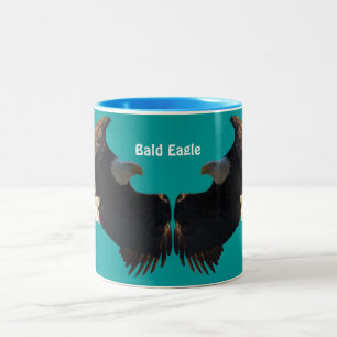 Caneca De Café Em Dois Tons Águia Balda Voadora Mug
