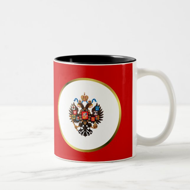 Caneca De Café Em Dois Tons Águia Russa Imperial Mug (Direita)