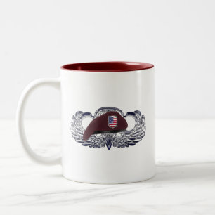 Caneca De Café Em Dois Tons Airborne Paratrooper
