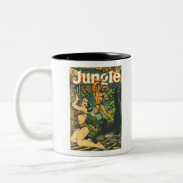 Caneca De Café Em Dois Tons Ajude-me Tarzan - Selva - Rei da Selva - Leo