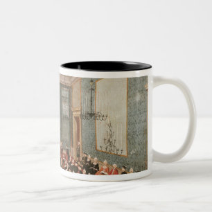 Caneca De Café Em Dois Tons Ajuste dado pelas meninas do hospital
