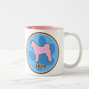 Caneca De Café Em Dois Tons Akita na moda