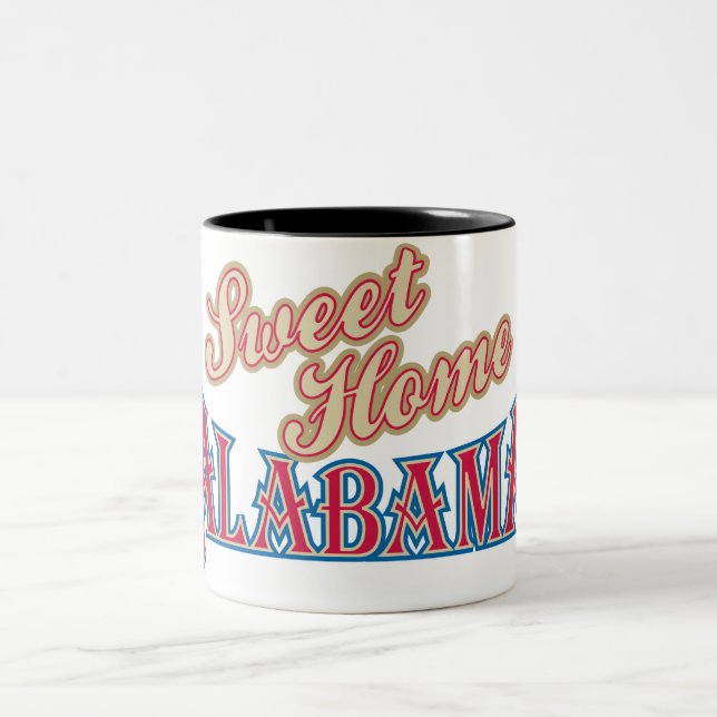 Caneca De Café Em Dois Tons Alabama é Lar (Centro)