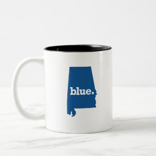 CANECA DE CAFÉ EM DOIS TONS ALABAMA ESTADO AZUL