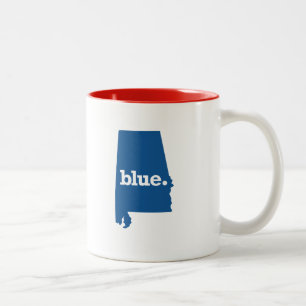 CANECA DE CAFÉ EM DOIS TONS ALABAMA ESTADO AZUL