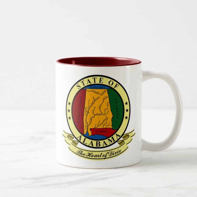 Caneca De Café Em Dois Tons Alabama Seal (Direita)