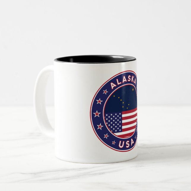 Caneca De Café Em Dois Tons Alasca (Frente Esquerda)