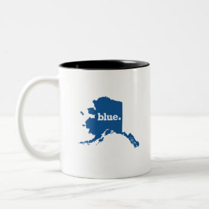 CANECA DE CAFÉ EM DOIS TONS ALASKA ESTADO AZUL