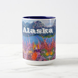 Caneca De Café Em Dois Tons Alaska Fireweed 15oz Coffee Mug