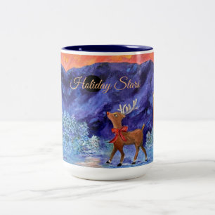 Caneca De Café Em Dois Tons Alaska Holiday Stars Capitão Cook Hotel Natal