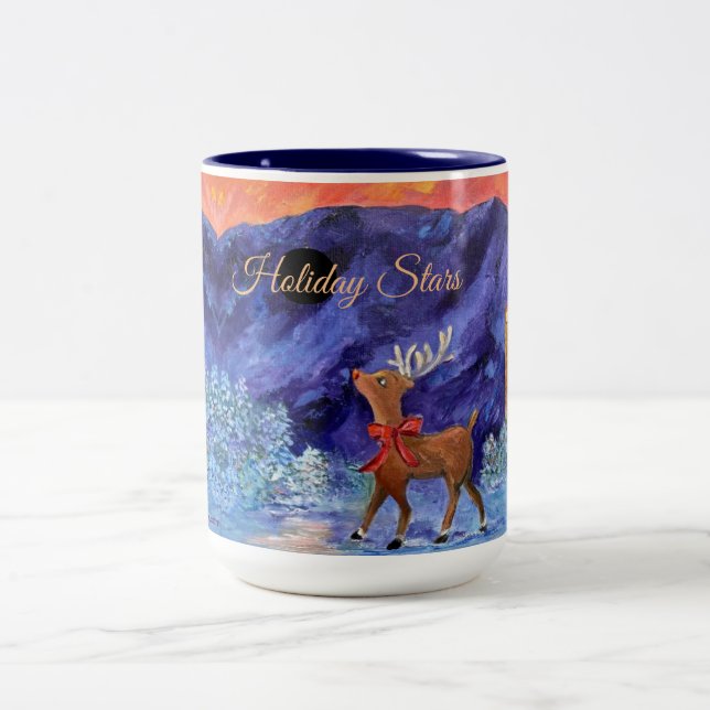 Caneca De Café Em Dois Tons Alaska Holiday Stars Capitão Cook Hotel Natal (Centro)