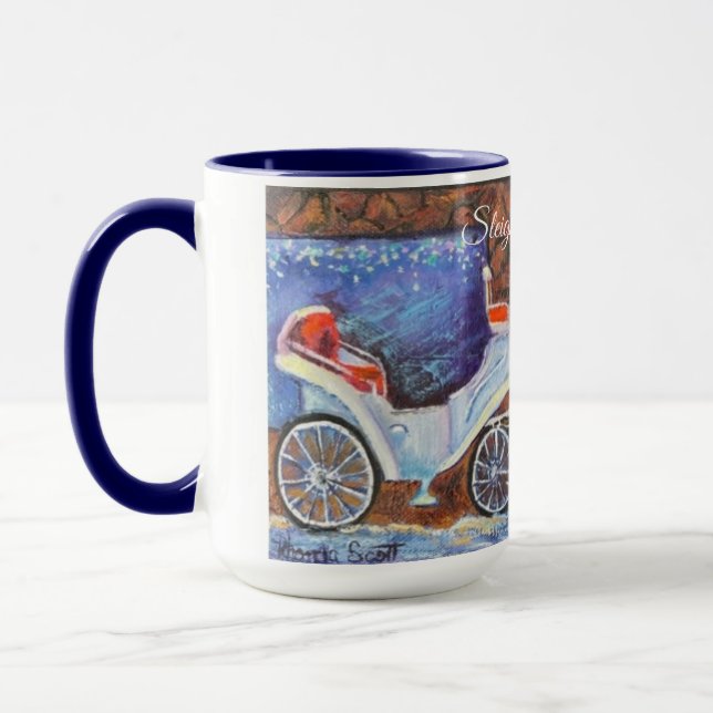 Caneca De Café Em Dois Tons Alaska Sleigh Bells Ring (Esquerda)