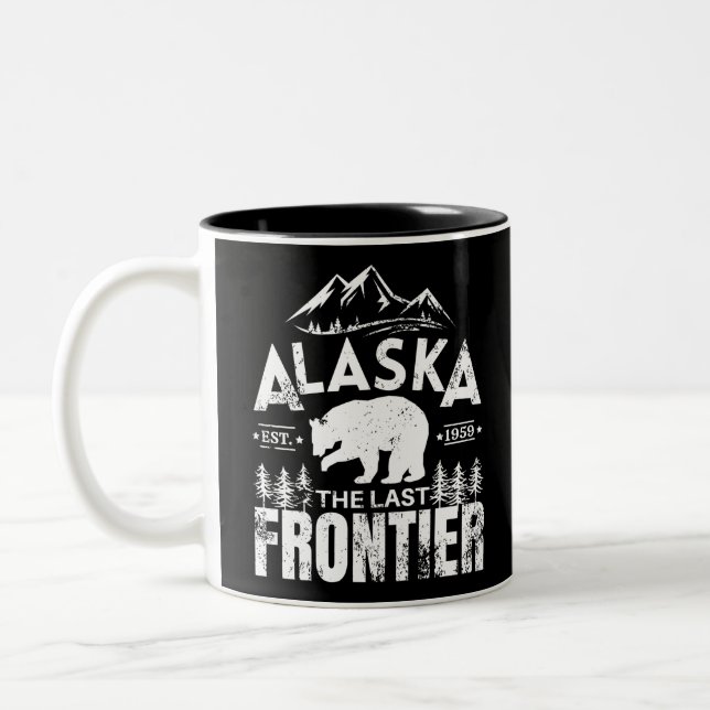 Caneca De Café Em Dois Tons Alaska, Última Fronteira (Esquerda)