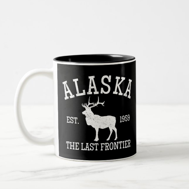 Caneca De Café Em Dois Tons Alaska, Última Fronteira (Esquerda)