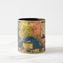 Caneca De Café Em Dois Tons Alaska Vintage Illustration Mug